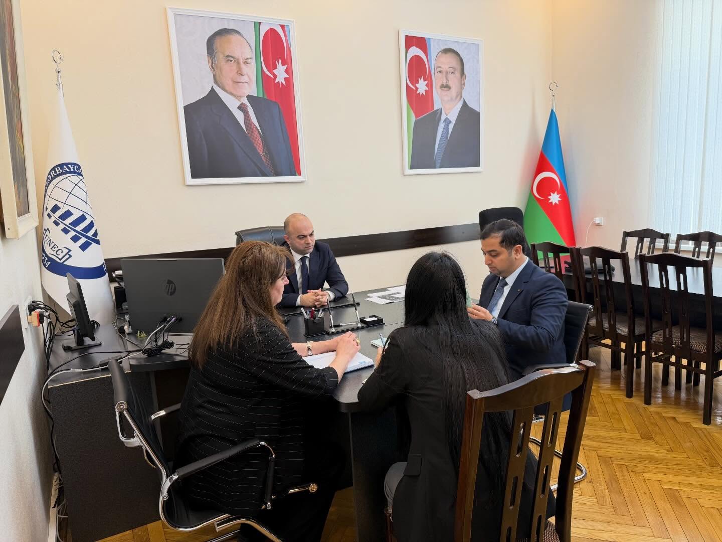 Bu gün UNEC nəzdində Azərbaycan Maliyyə-İqtisad Kollecində direktor Davud Davudovun iştirakı ilə tədris i